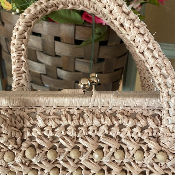 Vintage Straw Handbag - Picture 6 of 8
